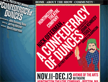 Tablet Screenshot of confederacyofdunces.com